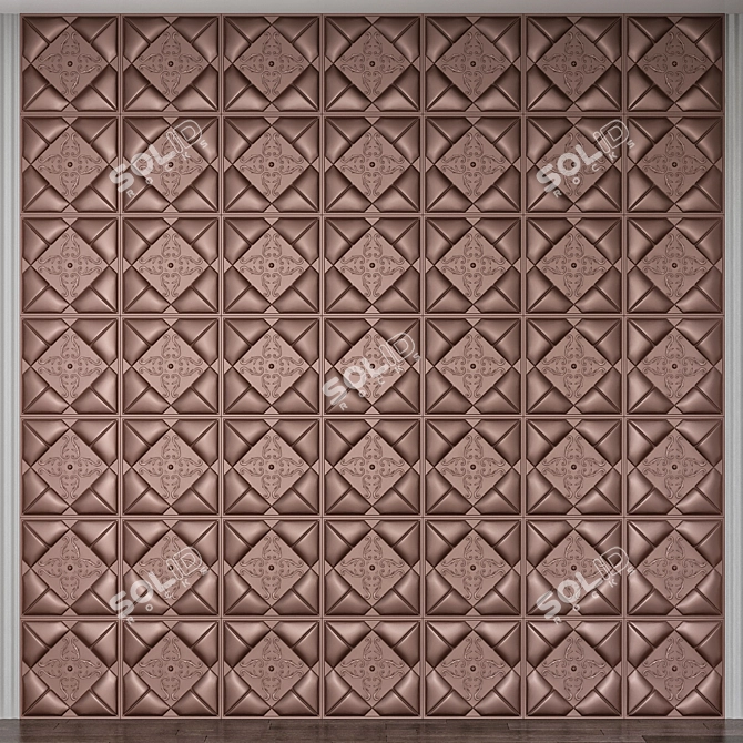 Stylish Wall Panel - Transform Your Space 3D model image 1