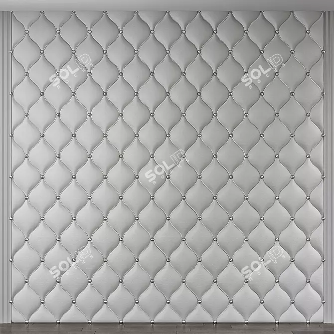 Title: Modern Wall Panel Design 3D model image 1