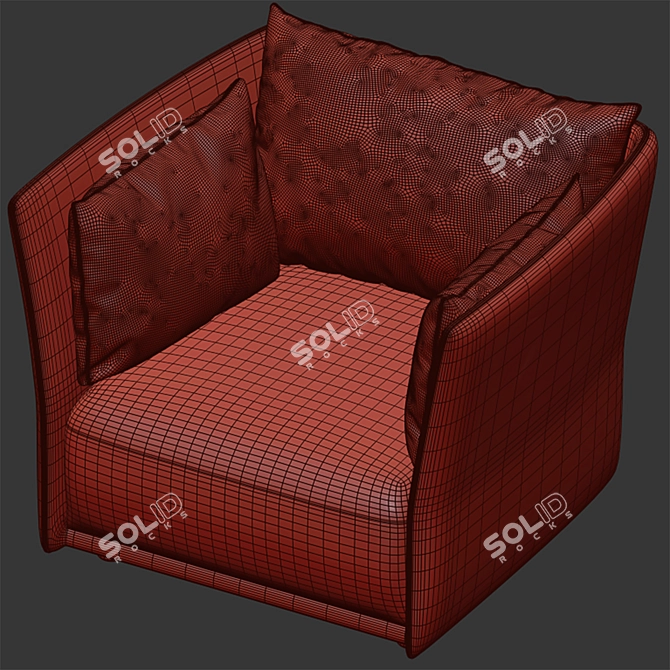 Elegant Allermuir Obris Armchair 3D model image 3