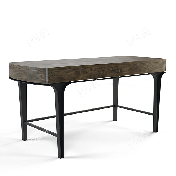 Elegant Arles Writing Desk 3D model image 1