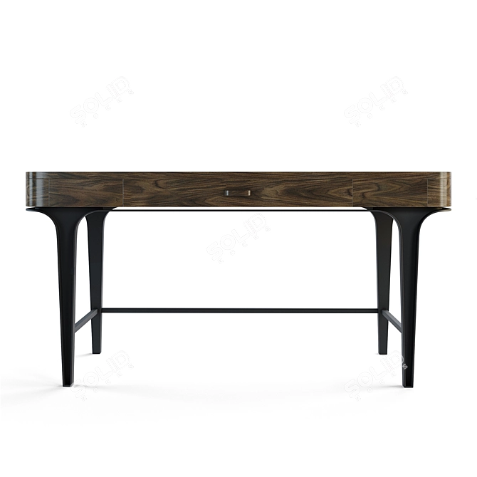 Elegant Arles Writing Desk 3D model image 2