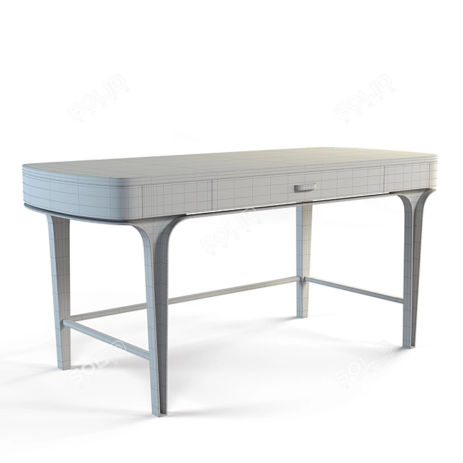 Elegant Arles Writing Desk 3D model image 3