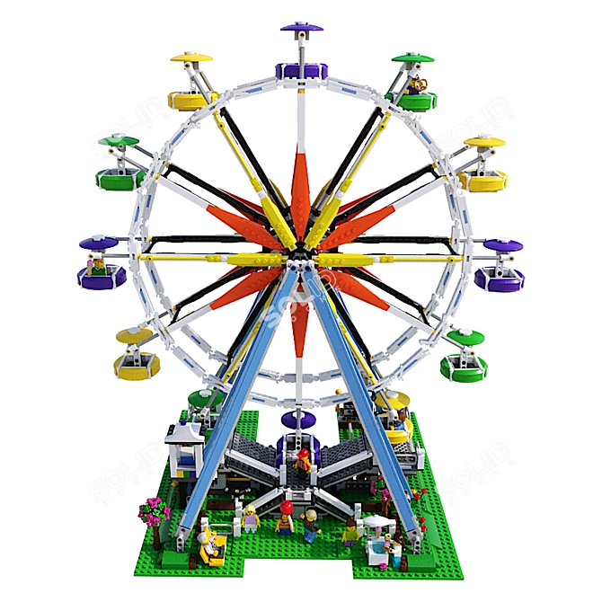 LEGO Ferris Fun: Build, Spin, Enjoy! 3D model image 2