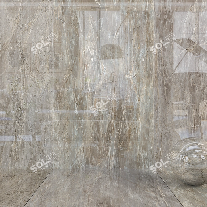 Infinite Beauty: Fior Di Bosco Wall Tiles 3D model image 1