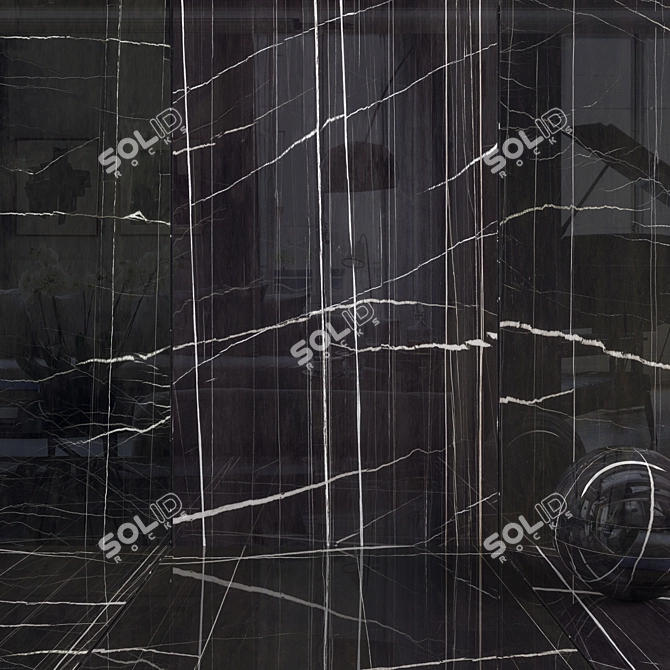 Sahara Noir HD Wall Tiles 3D model image 1