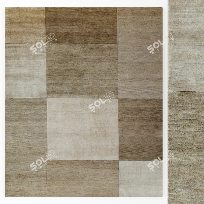 Kasimir: Elegant Handcrafted Rug 3D model image 1