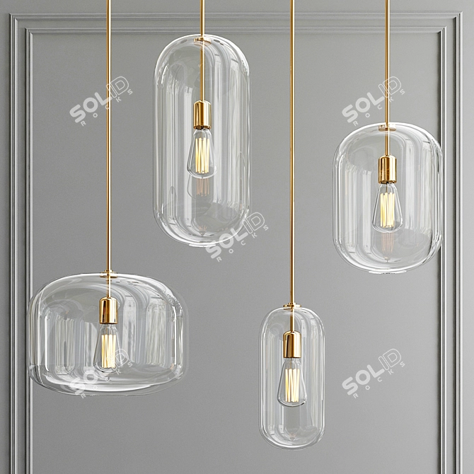 Nature-inspired Gourd Pendants 3D model image 1