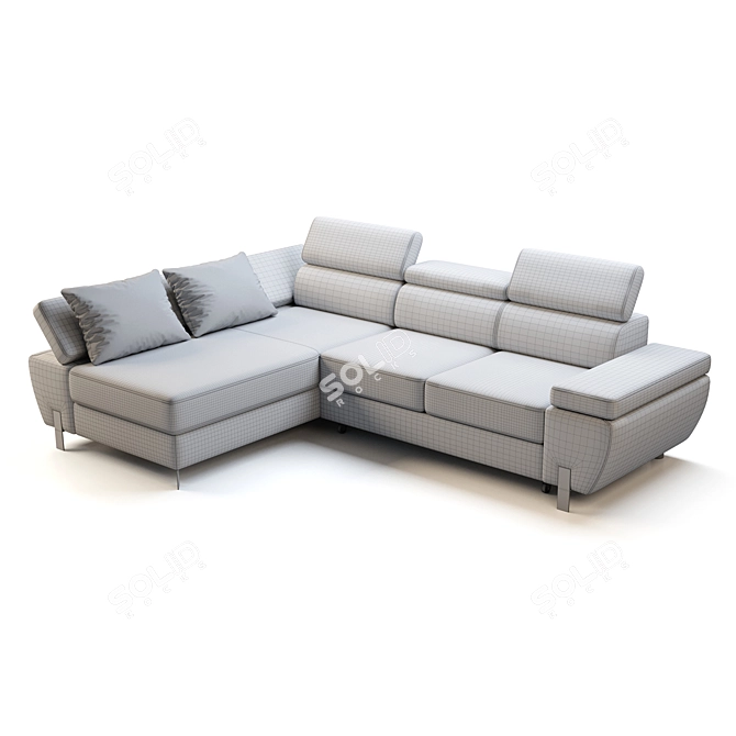 Contemporary Wersal Molina Mini Sofa 3D model image 2