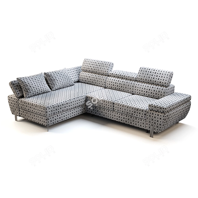 Contemporary Wersal Molina Mini Sofa 3D model image 3