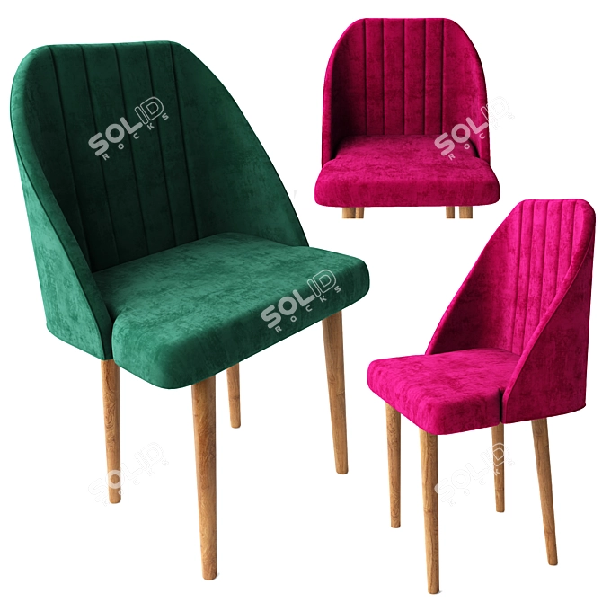 Cosy Comfort Moon Chair 3D model image 1