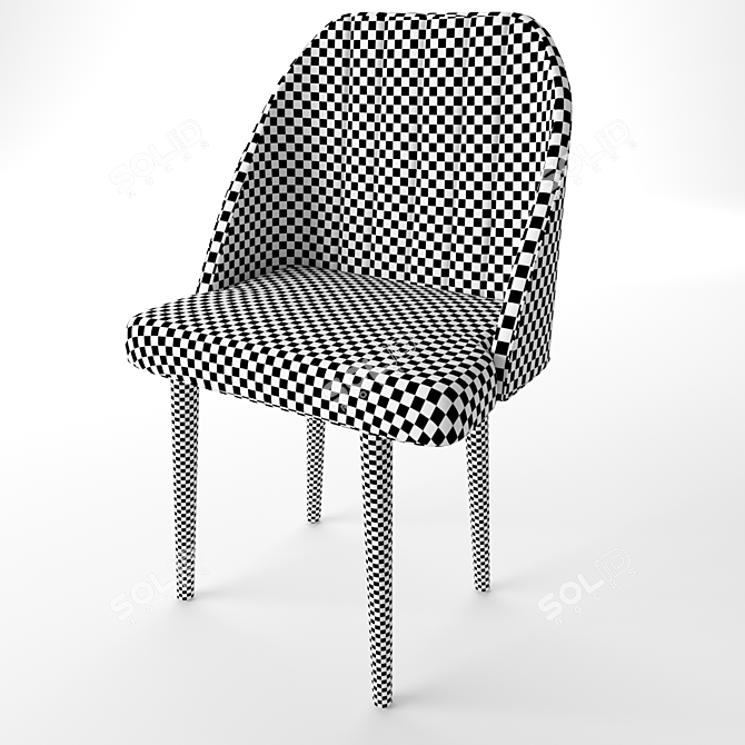 Cosy Comfort Moon Chair 3D model image 2