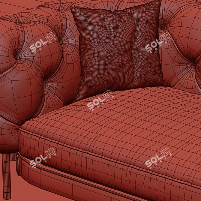 Luxurious Atenae Sofa by Cantori 3D model image 3