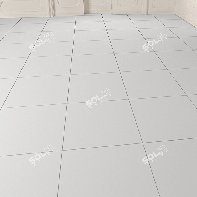 Premium Beige Marble Tiles 3D model image 2