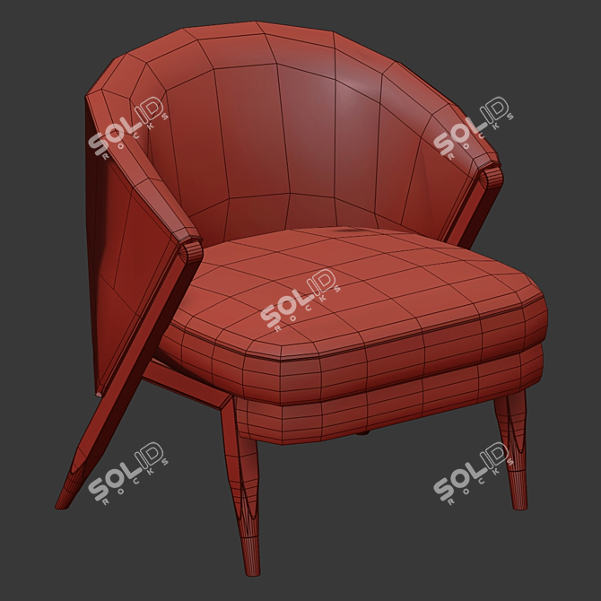 Caramel Supreme Luxury Car Seat 3D model image 3