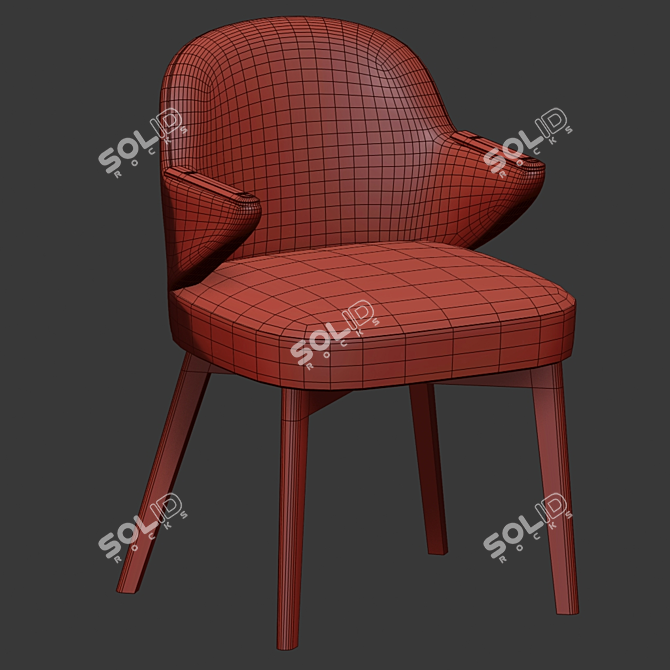 Elegant Costes Dining Chair 3D model image 3