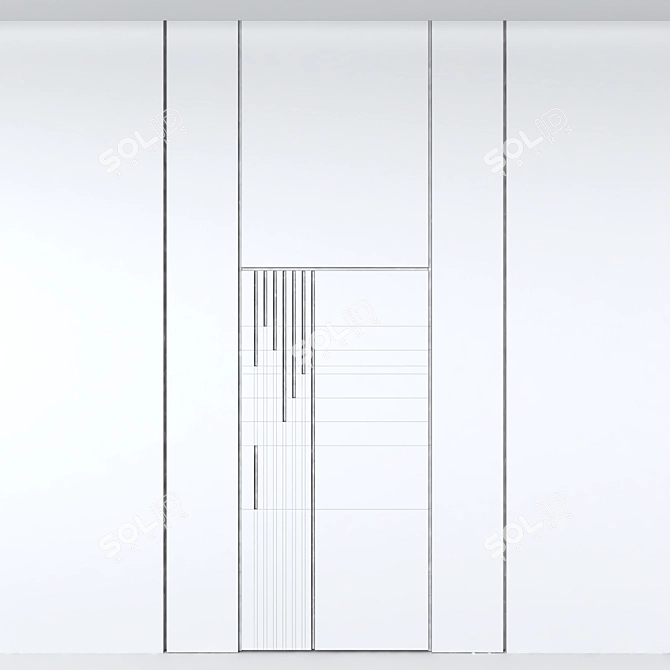 Contemporary Wooden Door: Modern Design for Interiors & Exteriors 3D model image 3