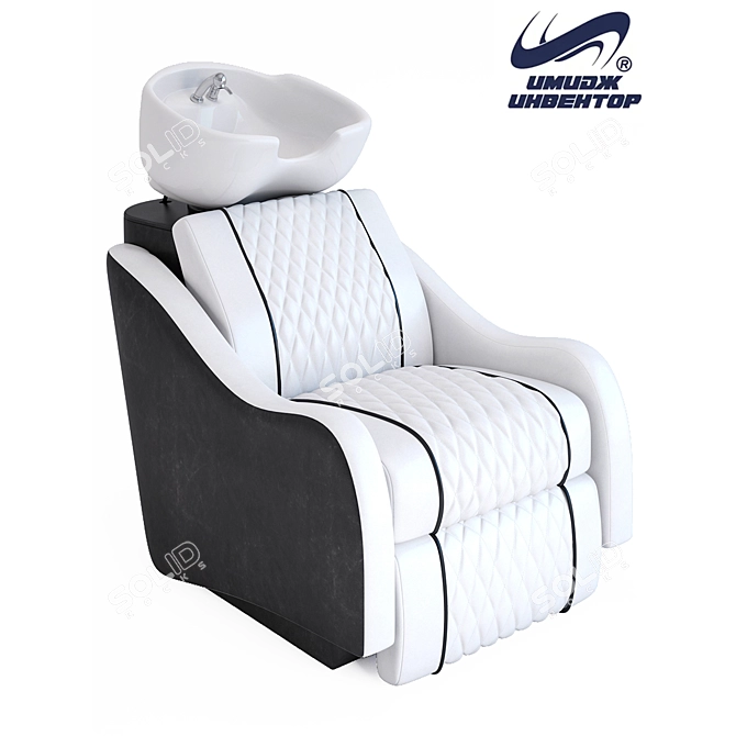 Gloria Hairdresser Wash Recliner 3D model image 1