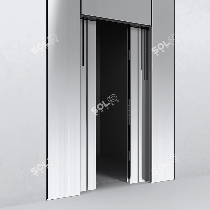 Sleek Elevator Door: Modern Design 3D model image 2