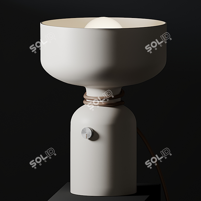 Sleek Spotlight Table Lamp 3D model image 2