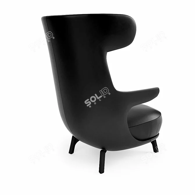 Sleek and Stylish Dino Armchair 3D model image 2