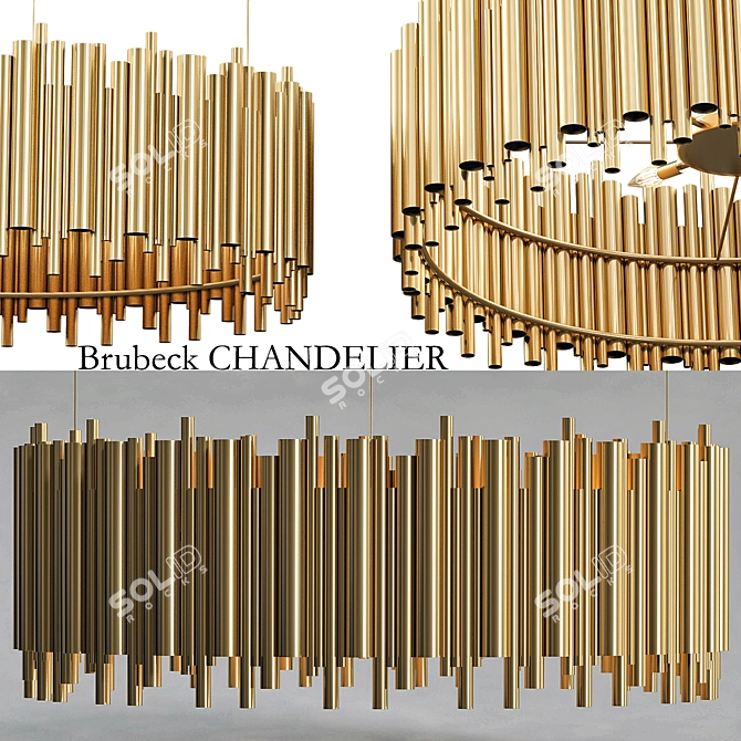 Brubeck Delightfull Chandelier 100 3D model image 1