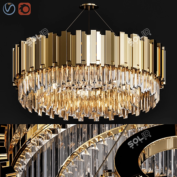 Empire Suspension Mondo Chandelier 3D model image 1