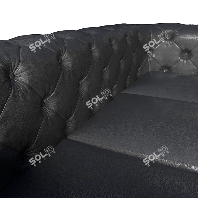 Frankof Oxford Velvet Sofa 3D model image 2