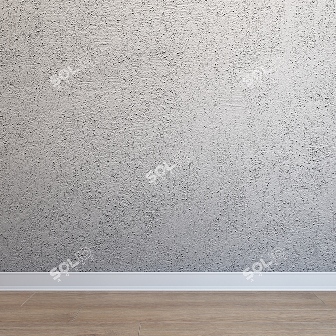 Seamless Stucco Plaster: Ultra HD Quality 3D model image 1