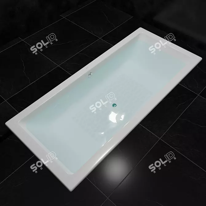 Luxury Toto Cast Iron Bathtubs 3D model image 3