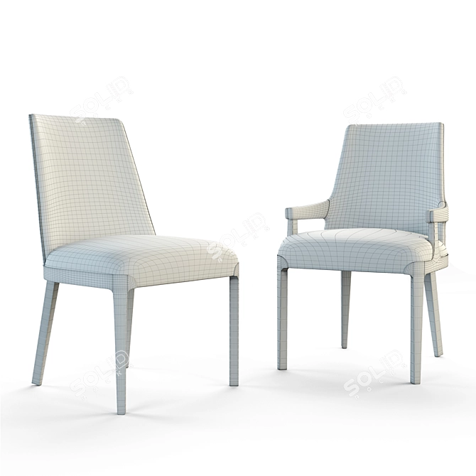  TA Studio No.4 Dayton Dining Chairs 3D model image 2