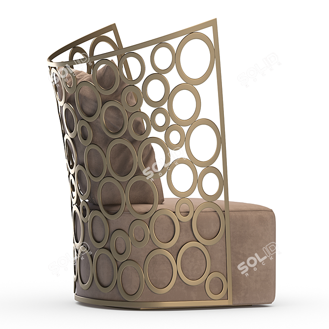 Icona Erba Italia Armchair - Elegant and Luxurious 3D model image 2
