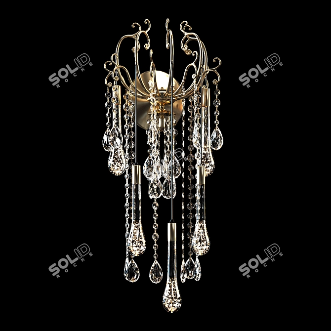 Impero Gold 770mm Italian Wall Sconce 3D model image 3