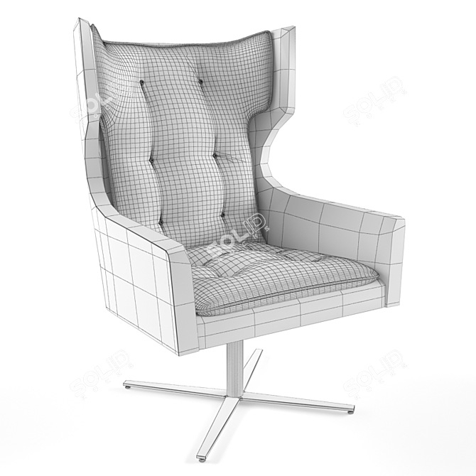 Elegant Comfort: Cabot Wrenn Ala Lounge 3D model image 2