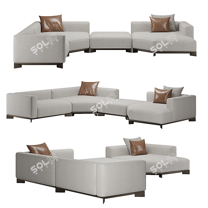 Easton: Timeless Elegance for Your Living Space! 3D model image 1