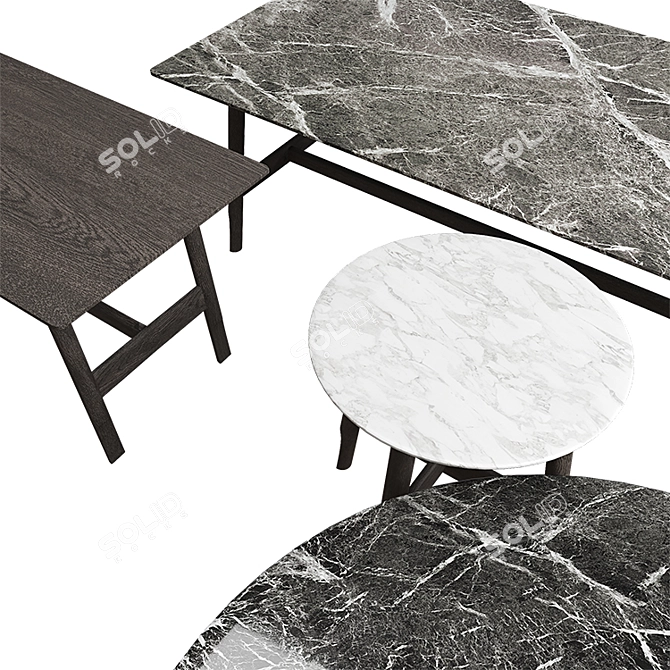 Aany Coffee Table: Sleek and Chic 3D model image 2