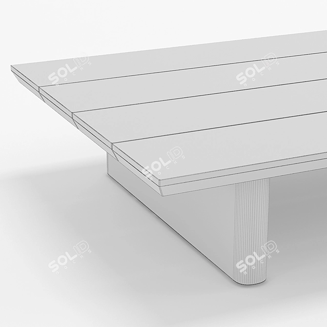 RH Outdoor Baimain Coffee Table: Elegant and Durable 3D model image 3