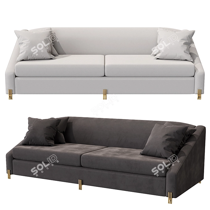 Elegant Eichholtz Candice Sofa 3D model image 1