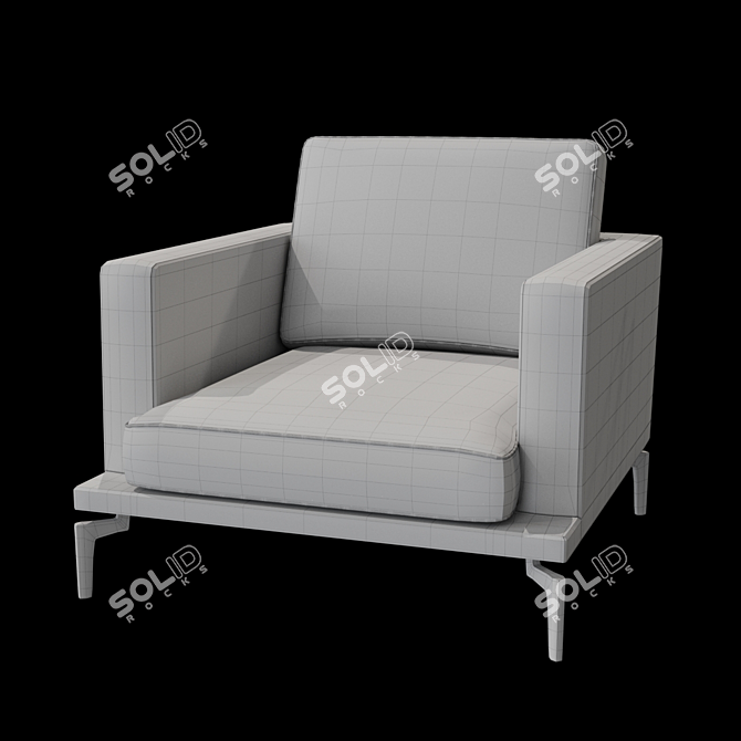 Elegant Avalon Avenue Chair 3D model image 3