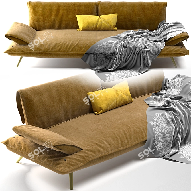 Escape Gammarr Sofa - Modern Elegance 3D model image 1