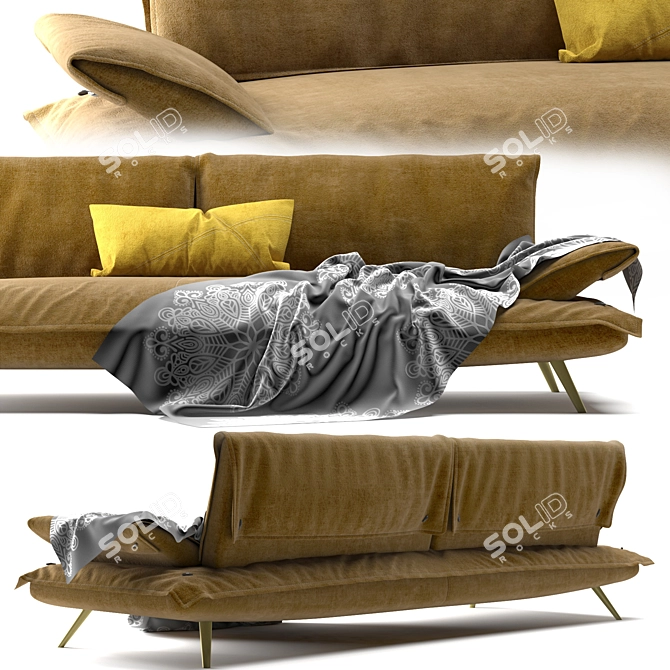 Escape Gammarr Sofa - Modern Elegance 3D model image 2