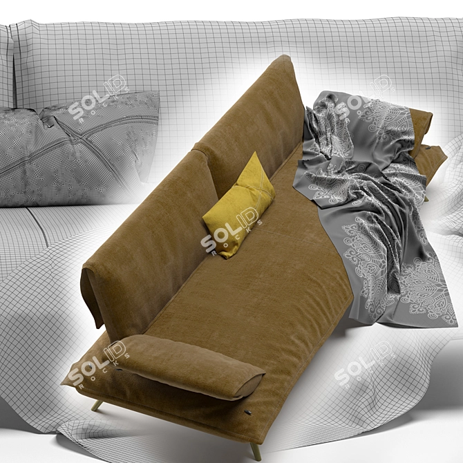 Escape Gammarr Sofa - Modern Elegance 3D model image 3