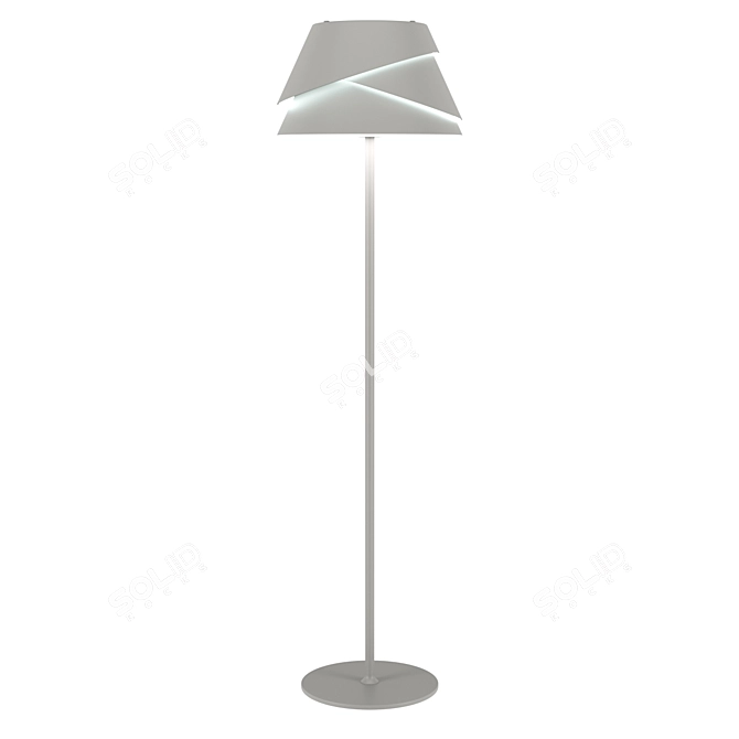 ALBORAN Floor Lamp: Stylish Metal Shade with E27 Socket - 5864 OM 3D model image 1