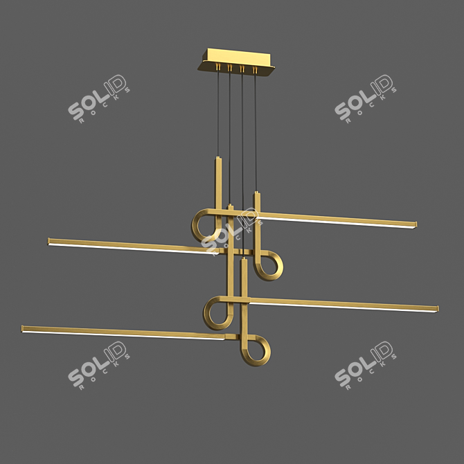 Mantra CINTO Chandelier - Elegant Om-inspired Lighting 3D model image 1