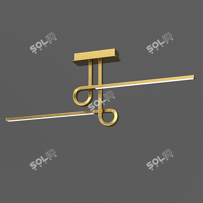 CINTO OM Chandelier - Antique Bronze 3D model image 1