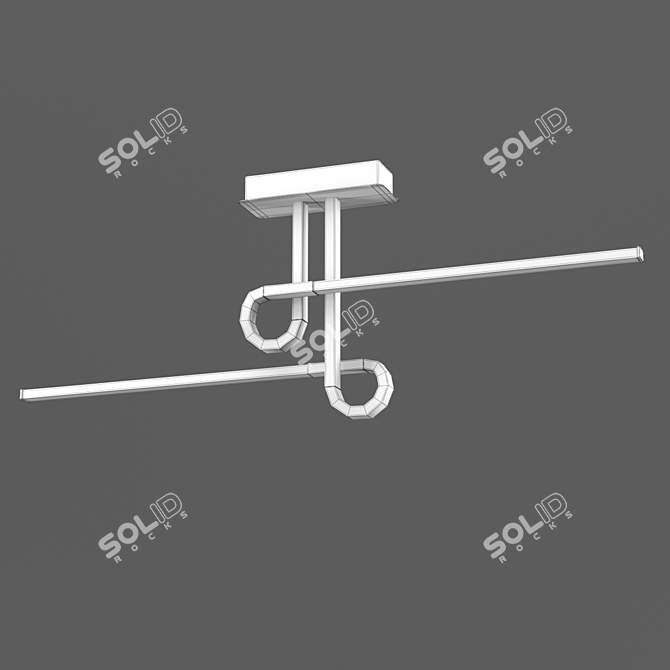 CINTO OM Chandelier - Antique Bronze 3D model image 2