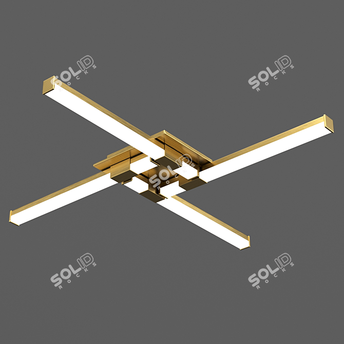 CINTO OM 6130: Modern LED Ceiling Light 3D model image 1