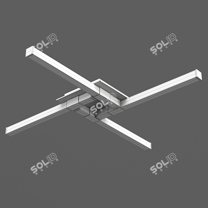 CINTO OM 6130: Modern LED Ceiling Light 3D model image 2