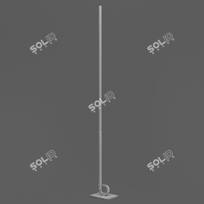 Mantra CINTO Floor Lamp 6137: Sleek Aluminum Design 3D model image 2