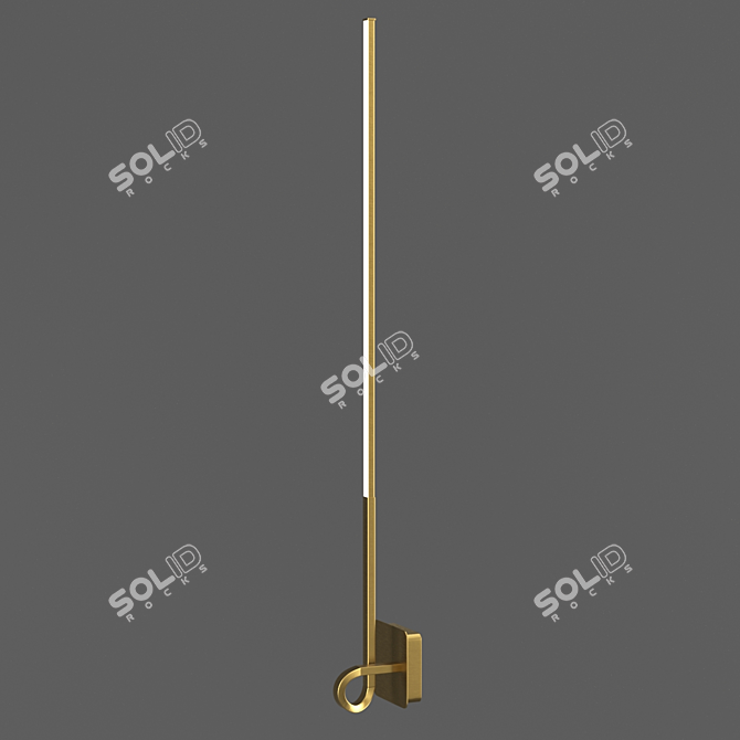 CINTO OM Wall Lamp: Vintage Bronze, Dimmable, 1600Lm, LED Bulbs Included 3D model image 1