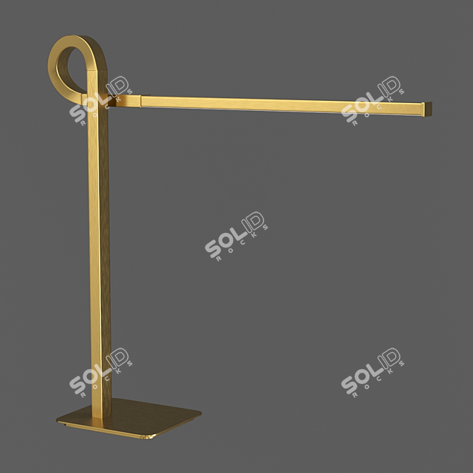 CINTO OM 6141: Antique Bronze LED Table Lamp 3D model image 1